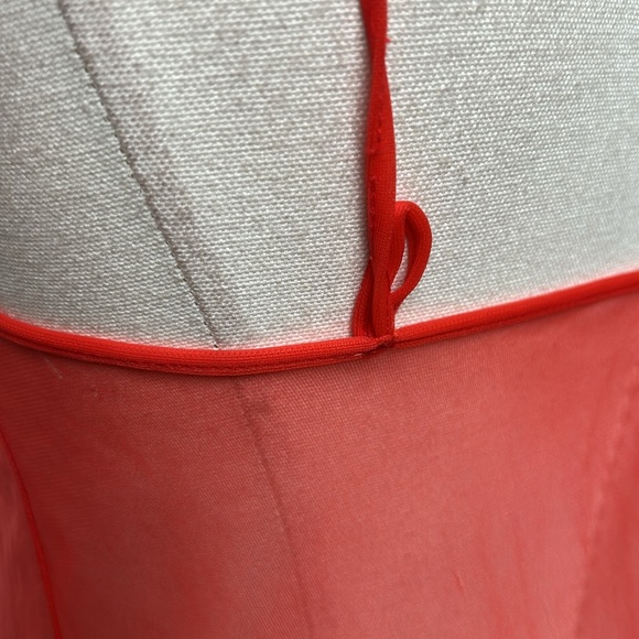 Vintage Scarlet Sheer Chemise - Picture 10 of 15